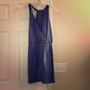 Metallic black dress